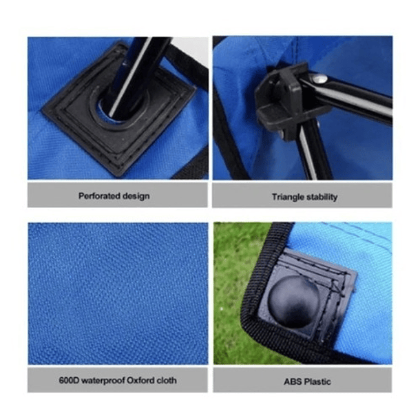 Silla Plegable Playa Camping con Porta Vaso + Bolsa 6