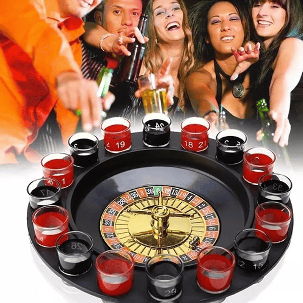 Juego Ruleta Casino Shots Tragos Licor Tequila 80110 2