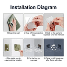 Estante Cesta De Ducha Organizador Pared Baño Anti Oxidable 9