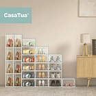 Caja Organizadora De Zapatos Set 4 Color Blanco 3