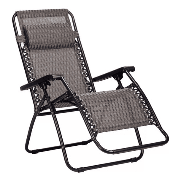 Silla Plegable Reposera Portatil Camping  Color Negro/marron 1