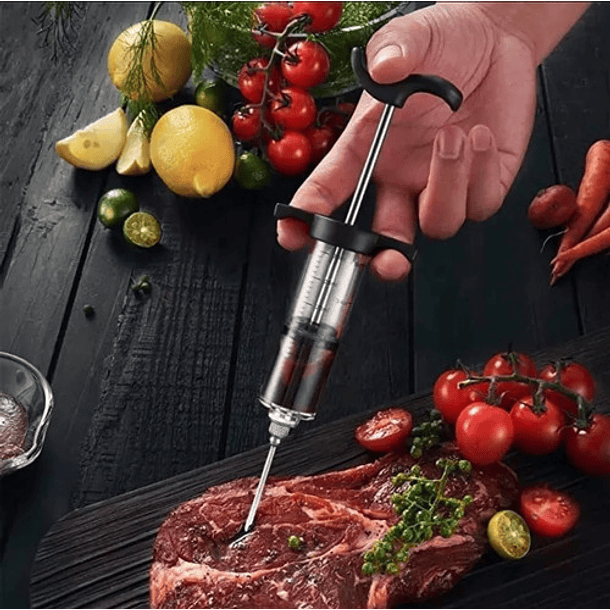Jeringa Para Pollos Carnes Cocina Repostería Asados 20 Ml 6