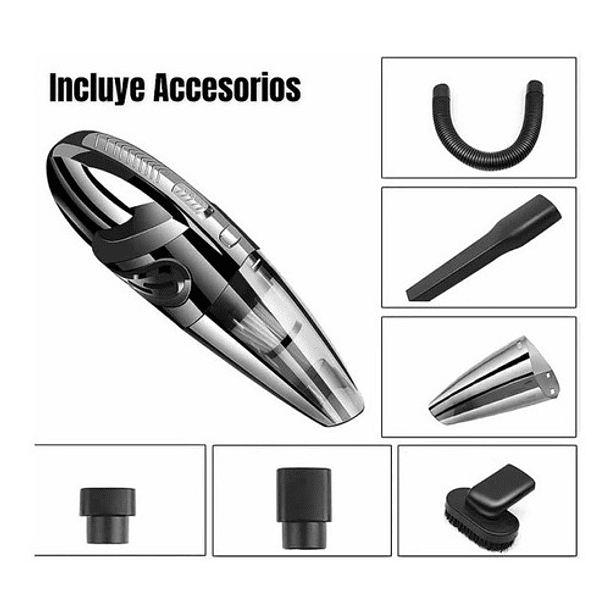 Aspiradora Inalámbrica Alta Potencia Recargable Accesorios 6