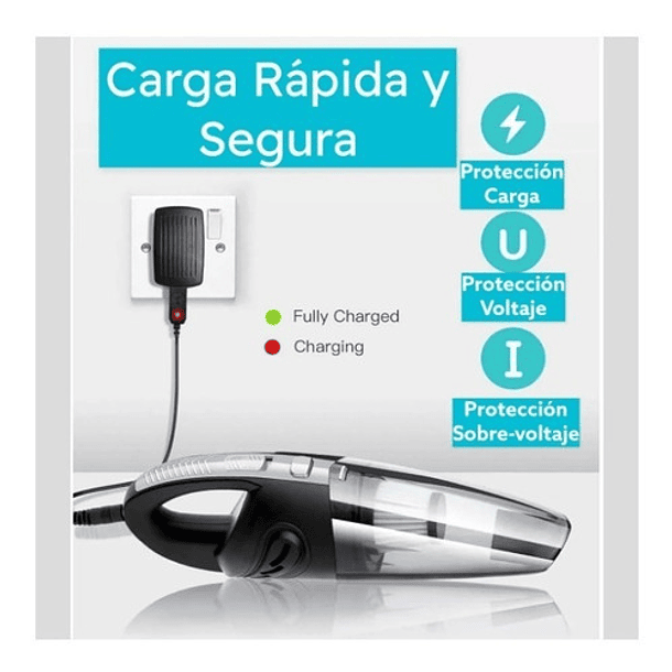Aspiradora Inalámbrica Alta Potencia Recargable Accesorios 10