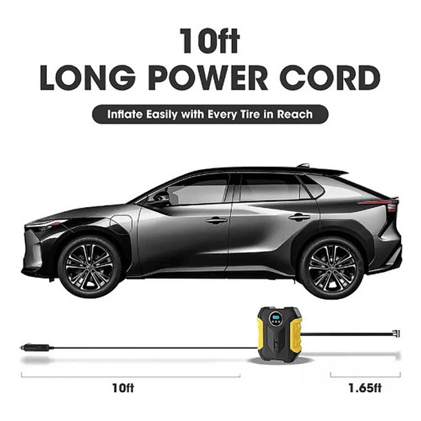 Compresor Inflador De Neumaticos Compresor Aire Portatil 5