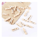 20 Mini Pinzas De Madera, 2,5cm 2