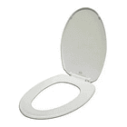 Asiento Y Tapa De Wc Blanca Colomba  3