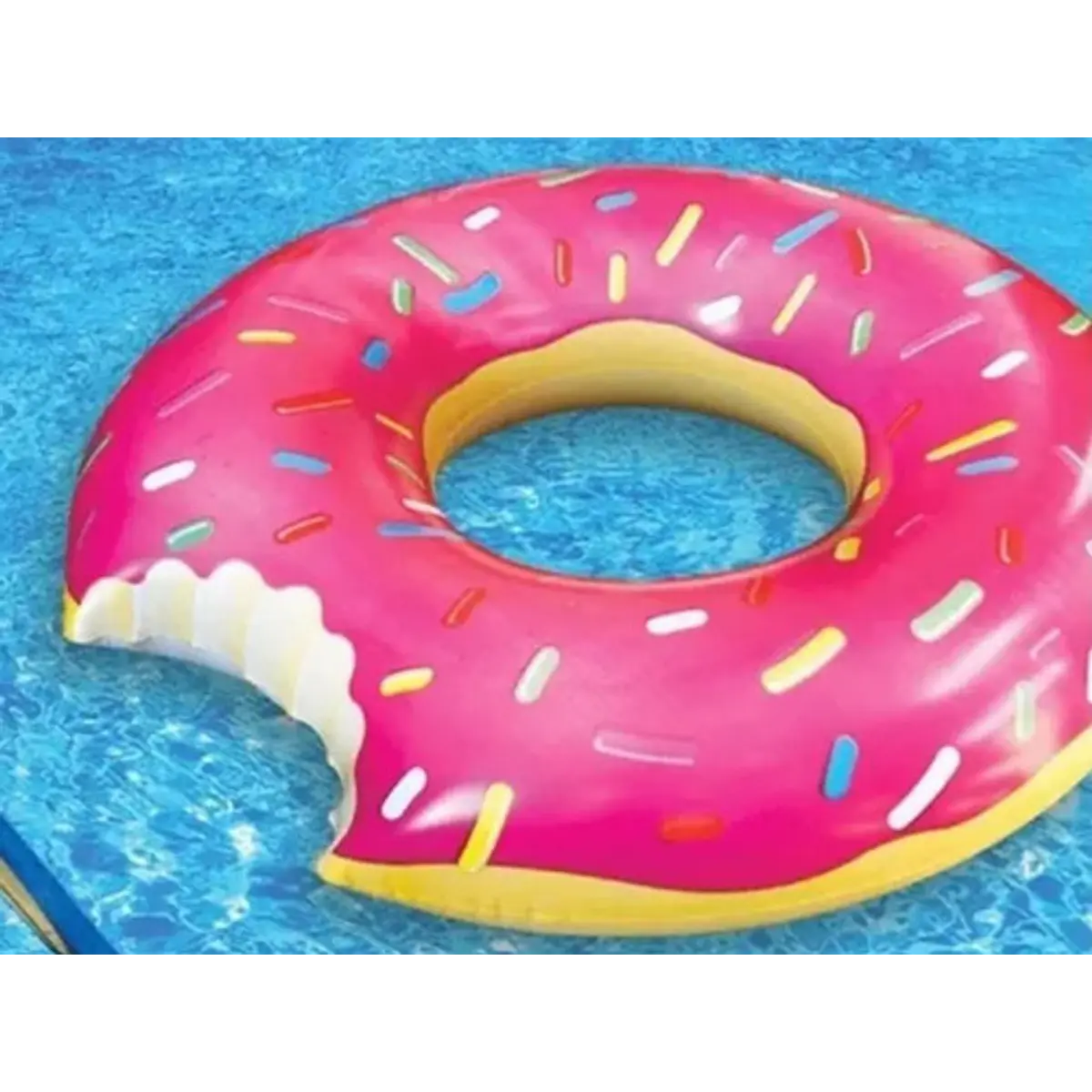 Set 5 Donuts Inflables Piscina - 3 Aros (rosa, Marrón, Verde) + 2 Pelotas, 90 Cm Diámetro, PVC Grueso, Para Niños Y Adultos, Juguete Flotante Verano