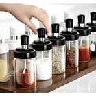 Azucarero Salero Especiero Organización Cocina Azucarero Color Transparente  5