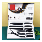 Set Cuchillos De Cocina Acero Inoxidable Antibacterial 7pcs 3