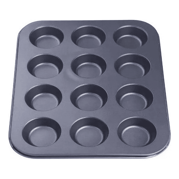 Molde 12 Muffins Cupcakes Placa Teflón Pettish Online Vc Col 5