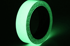 Cinta Fluorescente Brilla Oscuridad Verde 9 Mm X 3mts