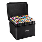 Set 120 Marcadores Touch Plumones Doble Punta Rotuladores 1