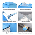 Tienda Carpa Automática Impermeable 1 Persona Camping Caza 13