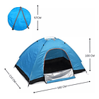 Tienda Carpa Automática Impermeable 1 Persona Camping Caza 15