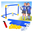 Mini Porteria Arco Futbol Pvc Con Malla Inflador Balón  3
