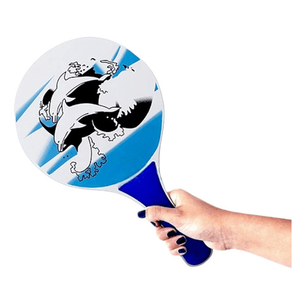 Set Paletas De Playa Madera Raqueta Paletas Playeras Mas Pel 5