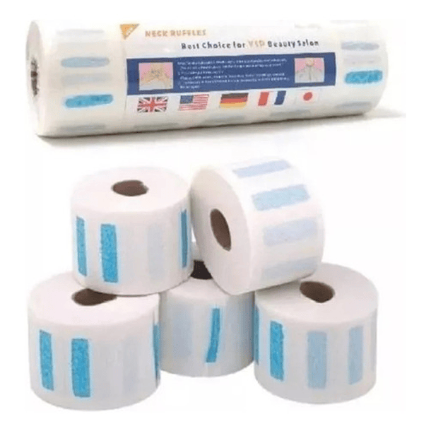 Pack 5 Papel Cuello Para Barbería Peluquería Cubre Cuello 3
