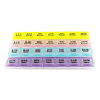 Pastillero Semanal 4 Tomas Diarias Texto En Español Colores 5