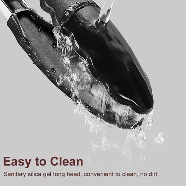 Pinzas Tenazas Cocina Asados Bbq Comedor Acero Inox Silicona 5