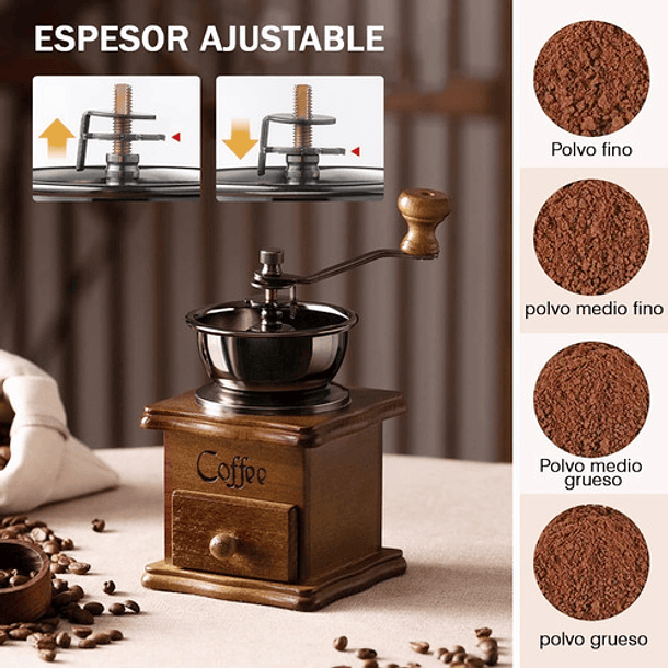 Sangkee Cag1 Manual Molinillo De Café, Manivela De Mano Moli 2