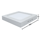 Pack 5 Led Plafón Sobrepuesto  18w Luz Cálida Color Blanco 2