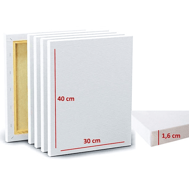 Bastidor Para Pintar De Madera Con Lienzo De Tela 40x30cm 2