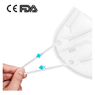 100 X Mascarillas Kn95 Ffp2 Certificación Timbrada Ce Kn95 Color Blanco 1 5