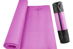 Colchoneta Yoga Mat Pilates Con Bolso De 5mm K6 Color Rosa