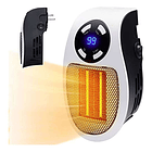 Mini Calentador Portátil Eléctrico Pared 400w Control Remoto Color Blanco 3
