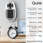 Mini Calentador Portátil Eléctrico Pared 400w Control Remoto Color Blanco 5