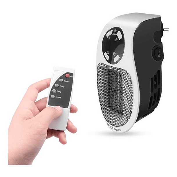 Mini Calentador Portátil Eléctrico Pared 400w Control Remoto 1