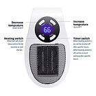 Mini Calentador Portátil Eléctrico Pared 400w Control Remoto 7