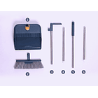 Escoba Con Pala Con Limpiador Pelos Pelusas 8