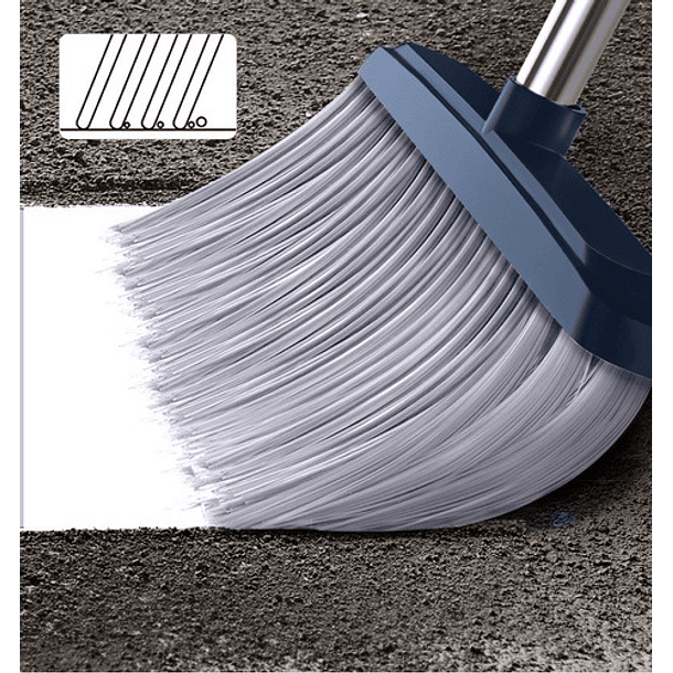 Escoba Con Pala Con Limpiador Pelos Pelusas 6