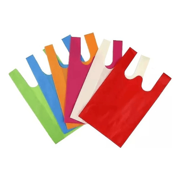 X100 Bolsas Tnt Ecológicas Reutilizable Reciclable 26x40cm 1