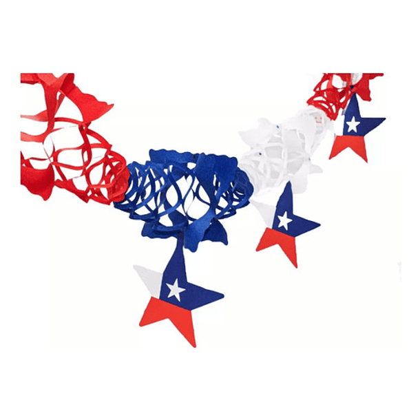 Guirnalda  Estrella Tricolor Fiestas Patrias 1