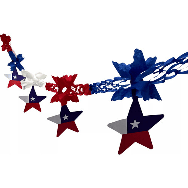 Guirnalda  Estrella Tricolor Fiestas Patrias 2