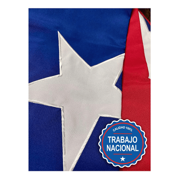 Bandera Chilena 200x300 Bordada De Alta Calidad Nacional 2