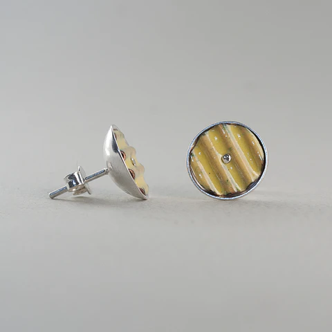 Aros Topitos Amarillos