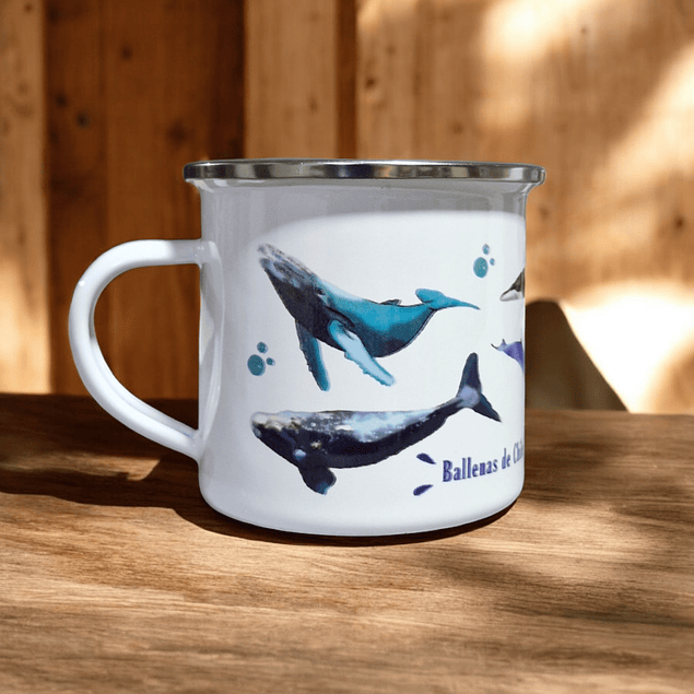 Tazón Enlozado Ballenas de Chile 350ml