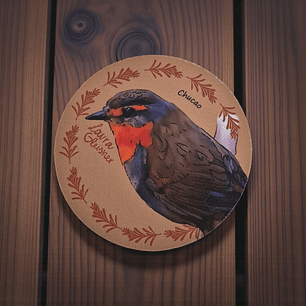 Posavaso Coleccionable Chucao 10x10cm.