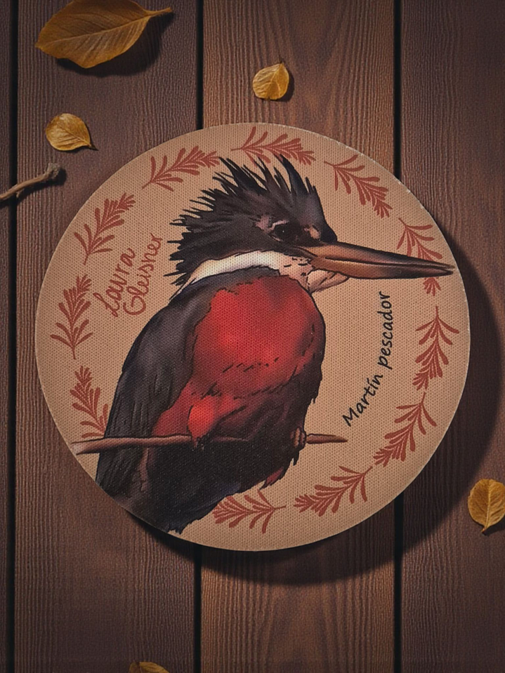 Posavaso Coleccionable Martín Pescador 10x10cm. 1