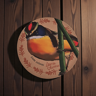 Posavaso Coleccionable Siete Colores 10x10cm.