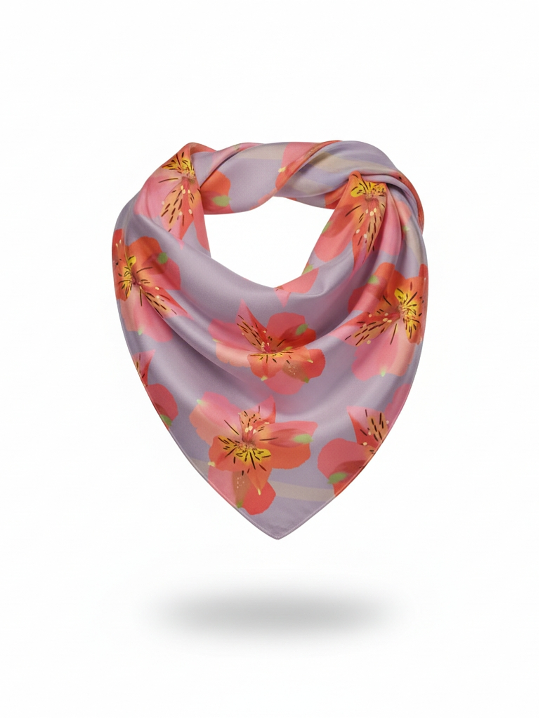 Pañuelo Alstroemeria 70x70cm. 1