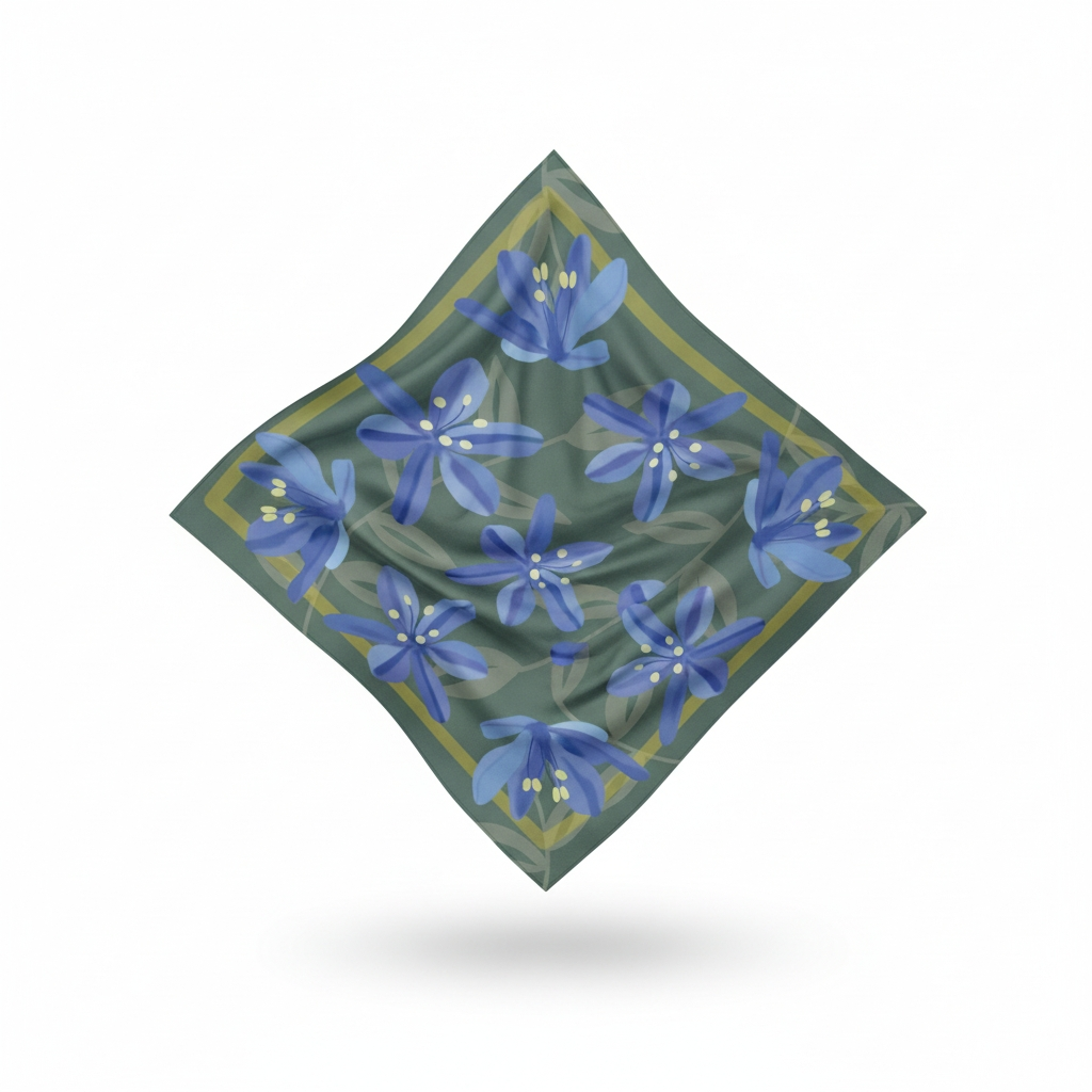 Pañuelo Azulillo 70x70cm.