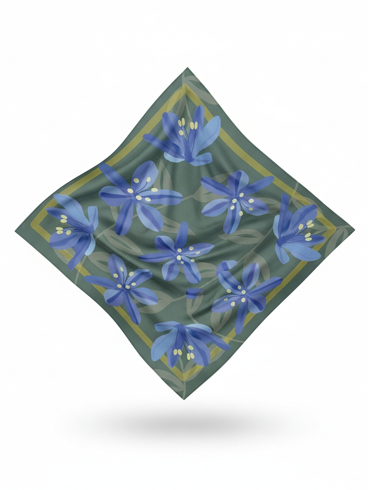 Pañuelo Azulillo 70x70cm. 2