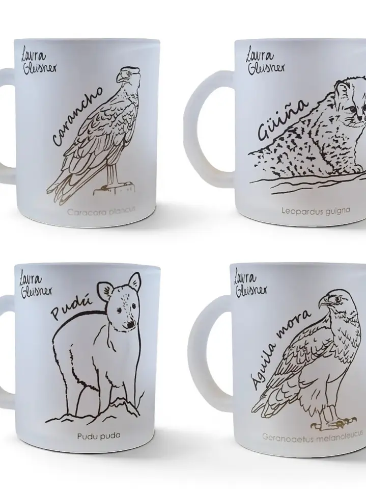 Pack 4 Tazones Vidrio Empavonado 325ml 1