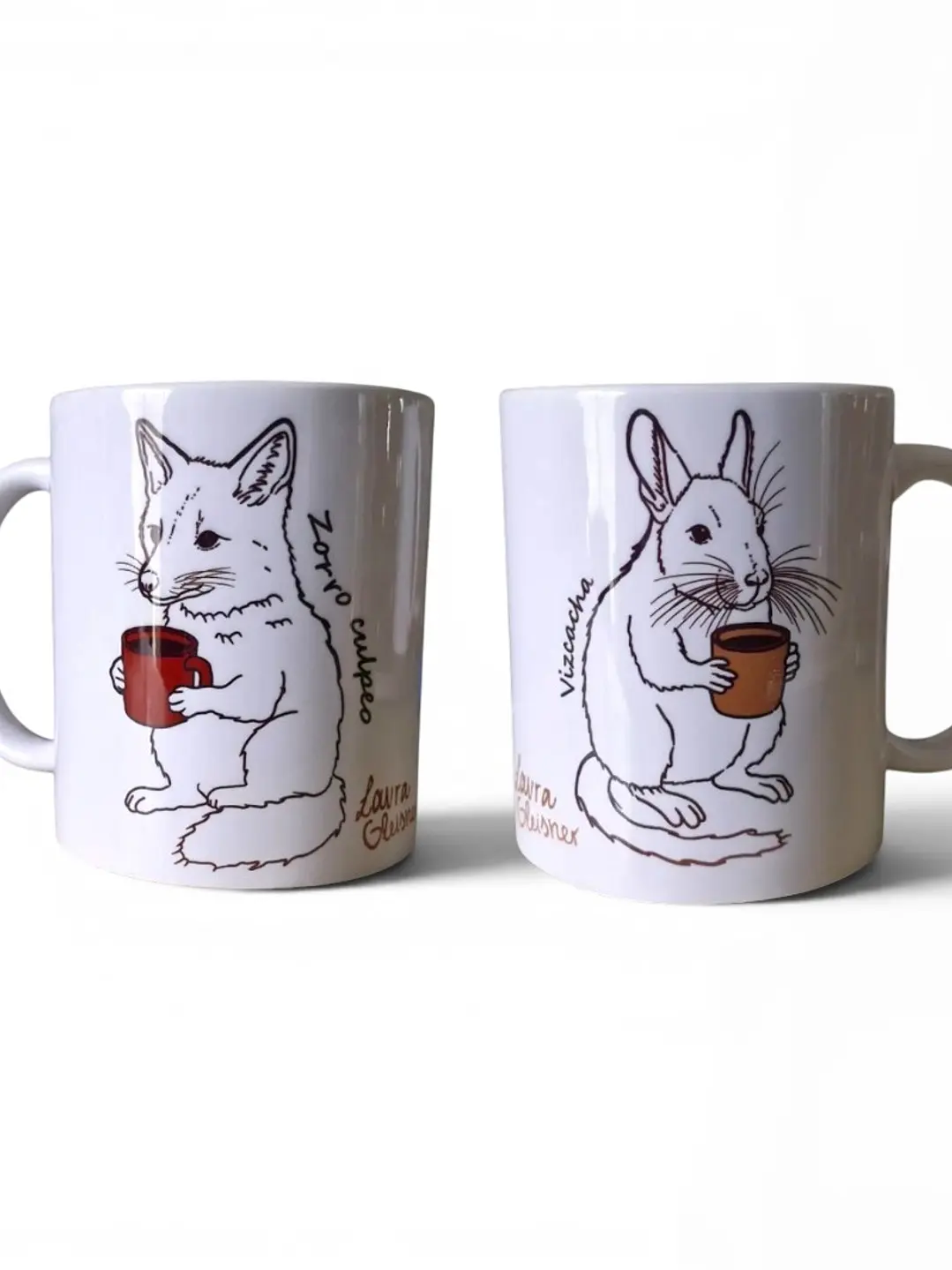 Pack 2 Tazones Fauna cafetera 325ml 1