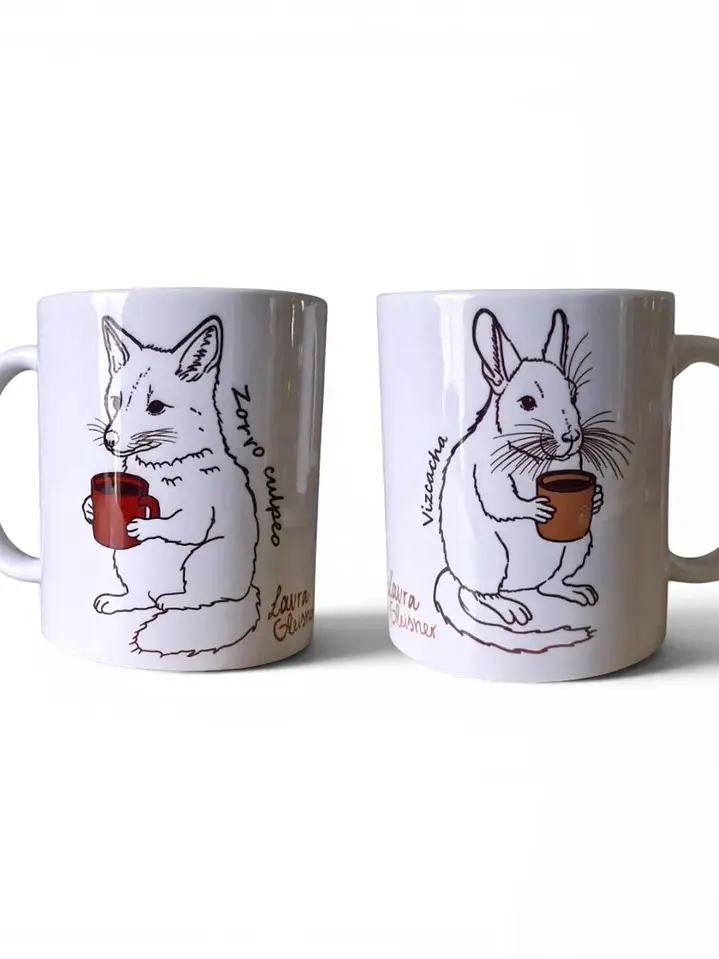 Pack 2 Tazones Fauna cafetera 325ml 1